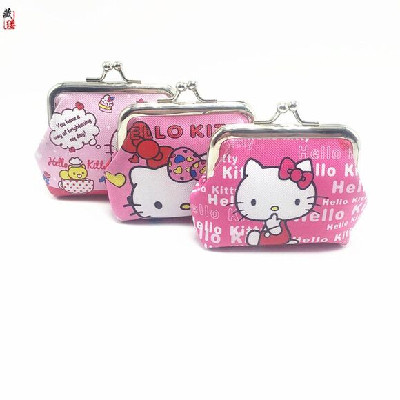 Hello Kitty Cartoon Coin Purse Small Wallet - Picture 2 of 2